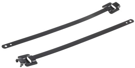 RS PRO 316 Edelstahl Kabelbinder Lösbar Metallik 10 Mm X 230mm, 100 Stück