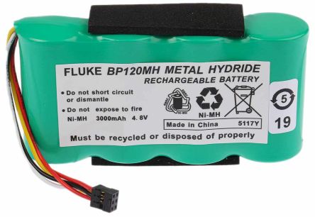 Fluke Batterie Pour Oscilloscope,, BP120MH, à Utiliser Avec La Série Série 120, Série 43, Série 43B BP120