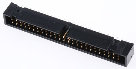 Hirose HIF3FC Series, 2.54mm Pitch 50 Way 2 Row Shrouded Straight PCB Header, Through Hole, Solder Termination