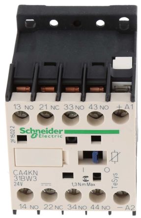 施耐德 控制继电器, CA4KN系列, 触点额定电流 10 A