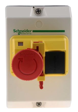 Schneider Electric GV2K04 Tesys Gv2 Bot/ón De Paro /“De Seta/” Candado para Desenclavar