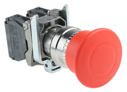 Schneider Electric Harmony XB4 Series Pull Release Emergency Stop Push Button, Panel Mount, 22mm Cutout, SPDT