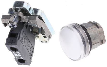 Schneider Electric Leuchtmelder Harmony XB4 120V Ac Weiß, Ausschnitt-Ø 22mm Universal-LED Tafelmontage Schraub