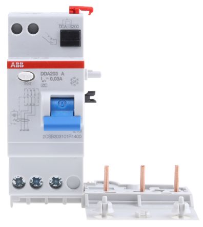 ABB DDA 200 A RCD/FI-Schalter, 3-polig, 40A, 30mA Typ A System Pro M Compact CE 230 → 400V