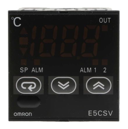 Omron E5CSV PID Temperaturregler, 2 X Relais Ausgang/ Platin-Widerstandsthermometer, Thermoelement Eingang, 24 Vac/dc,