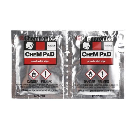 Chemtronics ChemPad Isopropanol-Tücher, Weiß, 760 X 1020mm, 50 Tücher Pro Packung