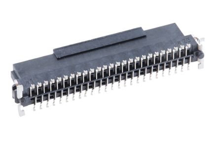 ERNI Conector Hembra Para PCB Serie SMC, De 50 Vías En 2 Filas, Paso 1.27mm, Montaje Superficial, Para Soldar