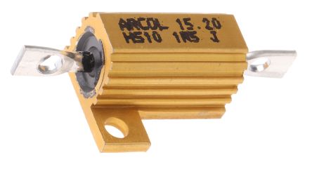 Arcol HS10 Wickel Lastwiderstand 1.5Ω ±5% / 10W, Alu Gehäuse Axialanschluss