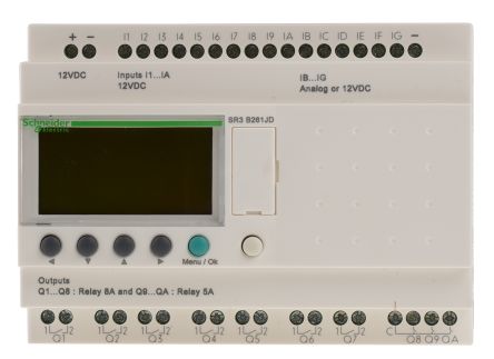 Schneider Electric Modulo Logico Zelio Logic, Ingressi: 16, Uscite: 10, 12 V C.c.