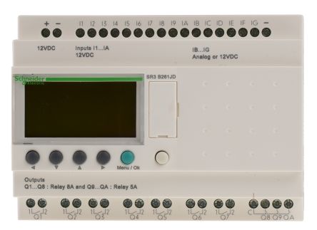 Schneider Electric Zelio Logic Logikmodul, 16 Eing. Relais Ausg.Typ Analog, Digital Eing.Typ 12 V Dc