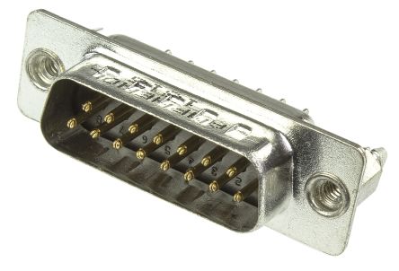 Amphenol ICC Amphenol L717DS Sub-D Steckverbinder Stecker, 15-polig / Raster 2.77mm, Durchsteckmontage Lötanschluss