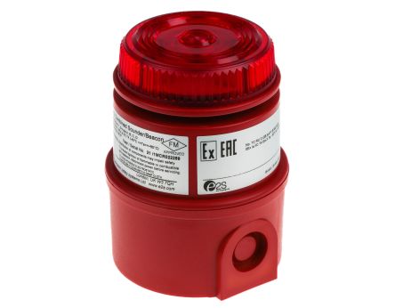 E2s IS-MC1 LED Blitz-Licht Alarm-Leuchtmelder Rot / 100dB, 16 → 28 Vdc