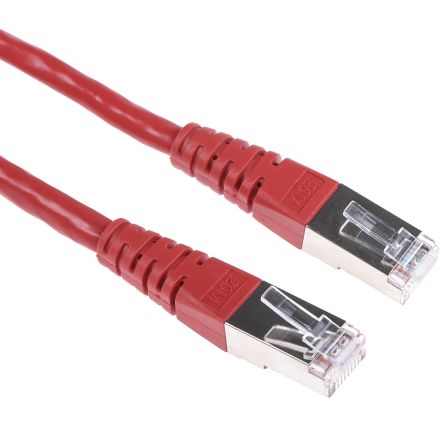 Roline Ethernetkabel Cat.6, 20m, Rot Patchkabel, A RJ45 S/FTP Stecker, B RJ45, PVC