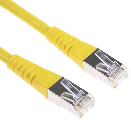 Roline Ethernetkabel Cat.6, 20m, Gelb Patchkabel, A RJ45 S/FTP Stecker, B RJ45, PVC