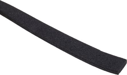 RS PRO 泡棉胶带, 3mm厚, 15mm宽, 10m长, 黑色, EPDM, 泡沫密度102kg/m³, 拉伸强度68.9N/cm