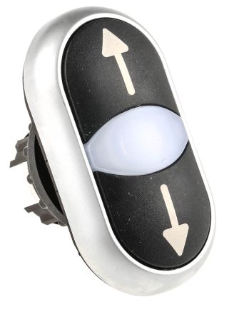 Eaton RMQ Titan Series Black Illuminated Momentary Push Button Head, 22mm Cutout, IP66