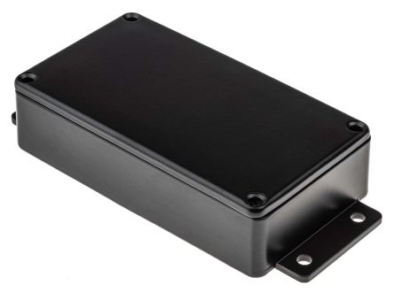 RS PRO 压铸铝外壳, 外部尺寸139.7 x 63.8 x 30mm, IP66, 黑色, 屏蔽