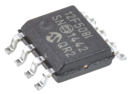 Microchip Mikrocontroller PIC12 PIC 8bit SMD 512 X 12 Wörter SOIC 8-Pin 4MHz 25 B RAM