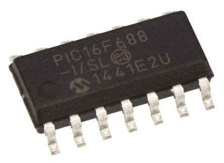 Microchip Microcontrôleur, 8bit, 256 B RAM, 4096 X 14 Mots, 256 B, 20MHz, SOIC 14, Série PIC16F