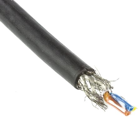 HARTING Cable Ethernet Cat5 SF/UTP De Color Negro, Long. 20m, Funda De PVC, Pirorretardante