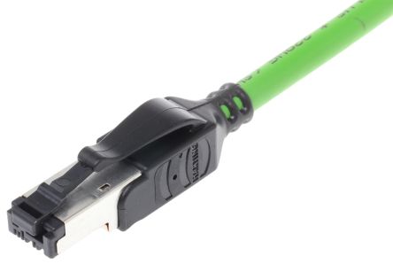 HARTING Ethernetkabel Cat.5, 3m, Grün Patchkabel, A RJ45 U/FTP Stecker, B RJ45, PVC