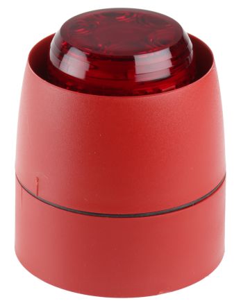 Cranford Controls Combi 32 LED Blitz-Licht Alarm-Leuchtmelder Rot / 93dB, 18 → 35 V Dc