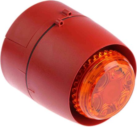 Cranford Controls Combi 32 LED Blitz-Licht Alarm-Leuchtmelder Orange / 93dB, 18 → 35 V Dc