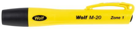 Wolf Safety M-20 Stift-Taschenlampe Xenon Gelb Im Plastik-Gehäuse, 15 Lm / 2,5 M, 145 Mm ATEX-Zulassung