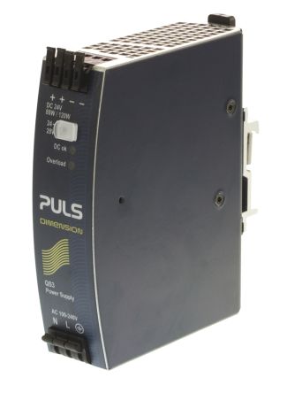 PULS DIMENSION Q Switch-Mode DIN-Schienen Netzteil 82W, 100 → 240V Ac, 24V Dc / 3.4A