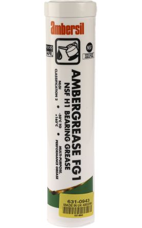 Ambersil Ambergrease FG1 Polyalphaolefin Fett Weiß -50°C Bis +160°C, Kartusche 400 G