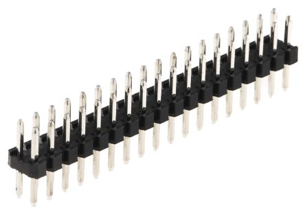 HARWIN M22 Stiftleiste Gerade, 36-polig / 2-reihig, Raster 2.0mm, Platine-Platine, Lötanschluss-Anschluss, 1.0A, Nicht