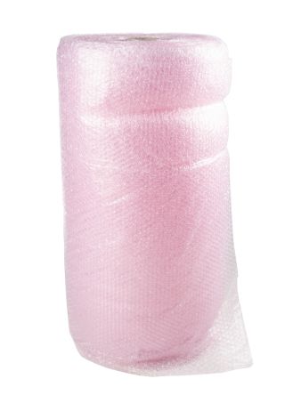 RS PRO Luftpolsterfolie Ableitend Pink, Stärke 4mm X 750mm X 50m