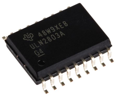 Texas Instruments NPN Darlington-Transistor 50 V 500 MA, SOIC 18-Pin Single & Common Emitter