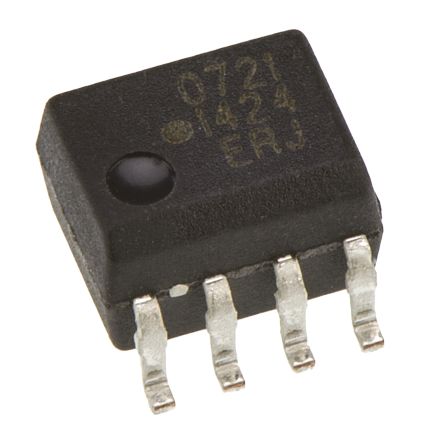 Broadcom SMD Optokoppler DC-In / Transistor-Out, 8-Pin SOIC, Isolation 3750 V Ac