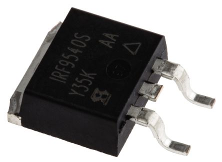 Vishay IRF9540SPBF P-Kanal, SMD MOSFET 100 V / 19 A 150 W, 3-Pin D2PAK (TO-263)