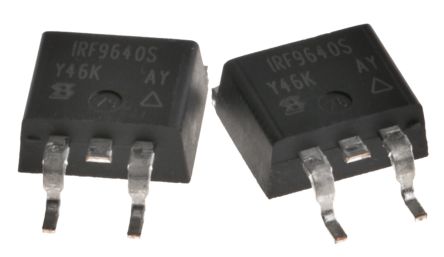 Vishay IRF9640SPBF P-Kanal, SMD MOSFET 200 V / 11 A 3 W, 3-Pin D2PAK (TO-263)