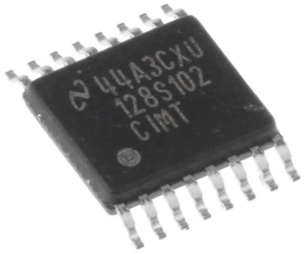Texas Instruments 12-Bit ADC ADC128S102CIMT/NOPB Octal, 1000ksps TSSOP, 16-Pin