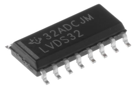 Texas Instruments LVDS-Receiver Quad LVTTL, 100Mbit/s SMD 4 Elem./Chip, SOIC 16-Pin