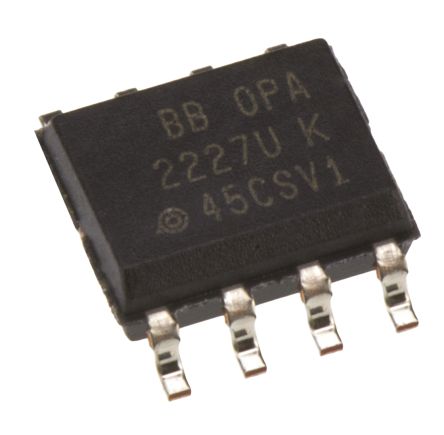 Texas Instruments OPA2227U, Op Amp, 8MHz, 8-Pin SOIC