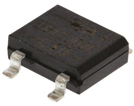 Taiwan Semiconductor Brückengleichrichter, 1-phasig 2A 100V SMD 1.15V DBLS 4-Pin 10μA