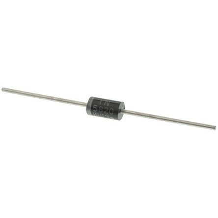 Onsemi THT Schottky Diode, 20V / 3A, 2-Pin DO-201AD