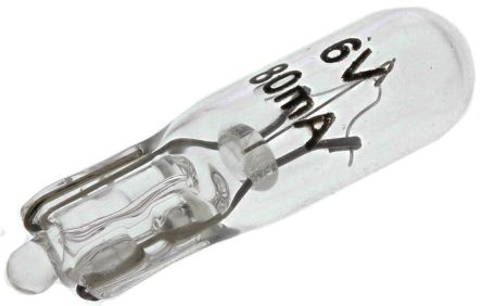 RS PRO Ampoule 6 V 80 MA, Wedge