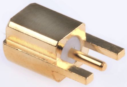 RS PRO Buchse Koaxialsteckverbinder MMCX-Steckverbinder, PCB, Löt-Anschluss, 50Ω, Micro Miniature, Gerade