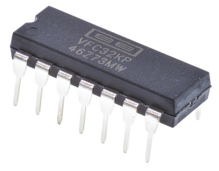 Texas Instruments FVC, VFC Spannung/Frequenz Wandler, 100kHz, ±0.05%FSR, Dual, PDIP, 14-Pin