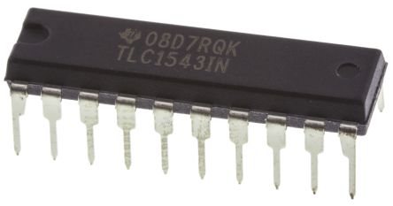 Texas Instruments 10-Bit ADC TLC1543IN 11, 38ksps PDIP, 20-Pin