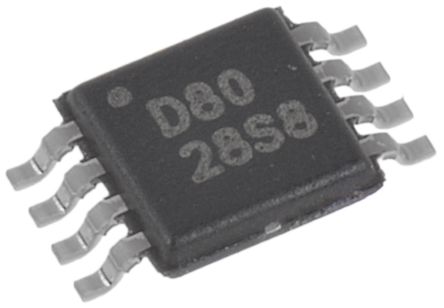 Texas Instruments 16 Bit DAC DAC8550IBDGKT, 200ksps MSOP, 8-Pin, Interface Seriell (SPI/QSPI/Microwire)
