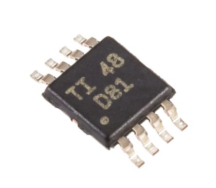 Texas Instruments 16 Bit DAC DAC8551IDGKT, 200ksps MSOP, 8-Pin, Interface Seriell (SPI/QSPI/Microwire)