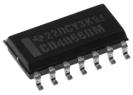 Texas Instruments CD4066BM96 Analogue Switch Quad SPST 12 V, 15 V, 5 V, 9 V, 14-Pin SOIC
