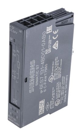 Siemens 6ES7 SPS-E/A Modul Für Serie SIMATIC ET 200S, 4 X Digital IN, 81 X 15 X 52 Mm