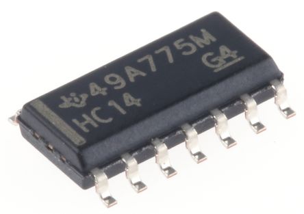 Texas Instruments Sextuple Inverseur CMOS SN74HC14D, SOIC 14 Broches HC